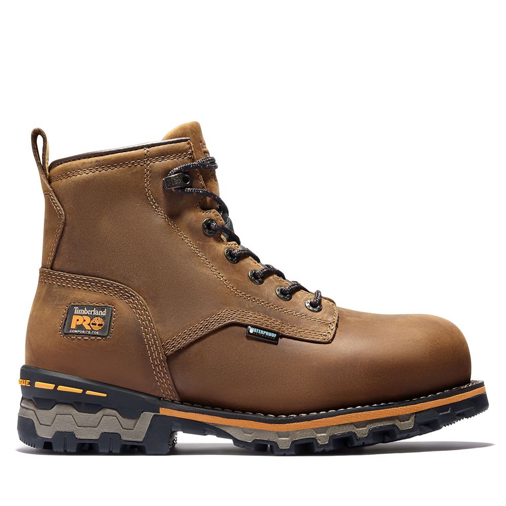 Botas de Trabajo Masculino - Timberland Pro® Boondock 6" Comp Toe - FGEJA9824 - Marrom
